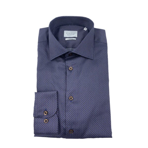 Eterna Camicia No stiro 100% cotone Manica Lunga Slim Fit 4382-f170