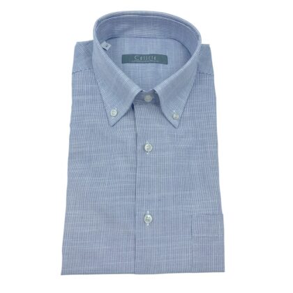 Cassera Camicia Uomo Manica Corta 100% Cotone 5d298 Lineo Mod.Free