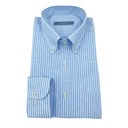 Cassera camicia uomo manica lunga 100%cotone lineo mod.free e style