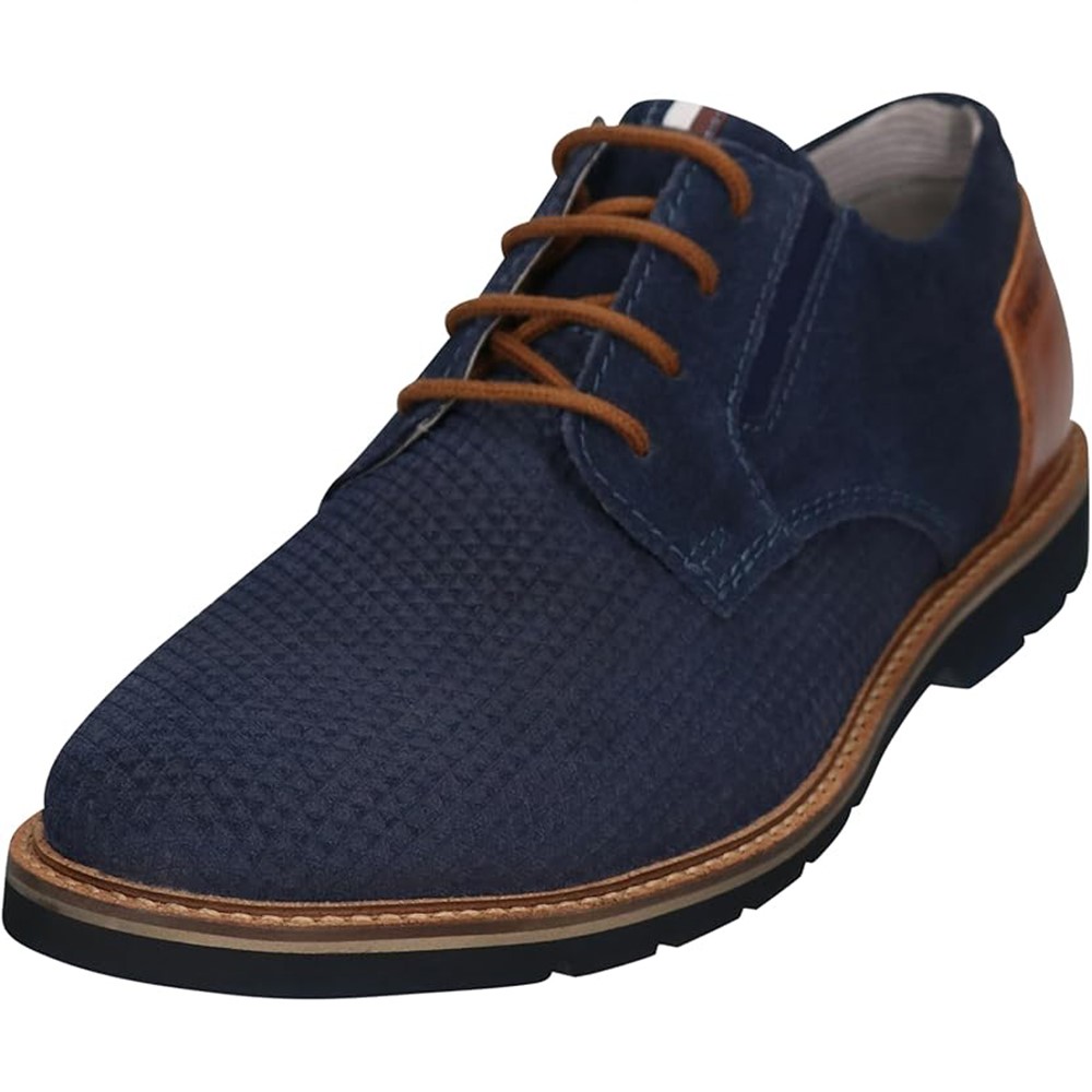 Bugatti 311-arz02, Stringata Uomo, Blu Scuro, in pelle - immagine 5
