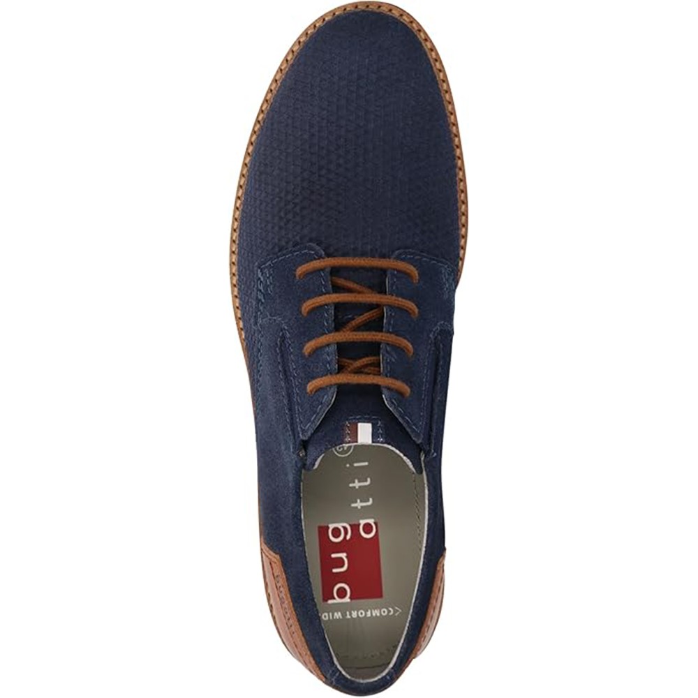Bugatti 311-arz02, Stringata Uomo, Blu Scuro, in pelle - immagine 3