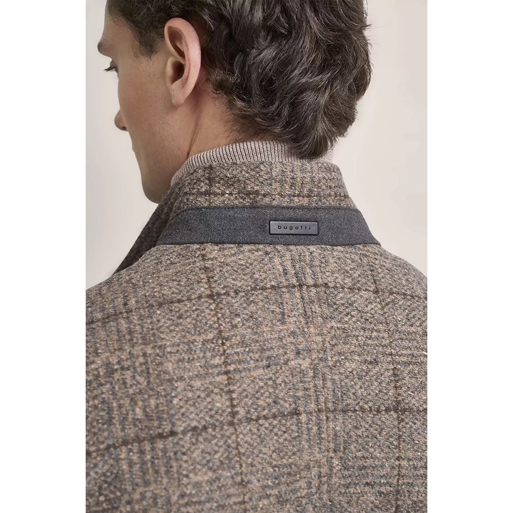 Bugatti Cappotto Uomo con Colletto a Fascia 628533-64078 beige - immagine 3