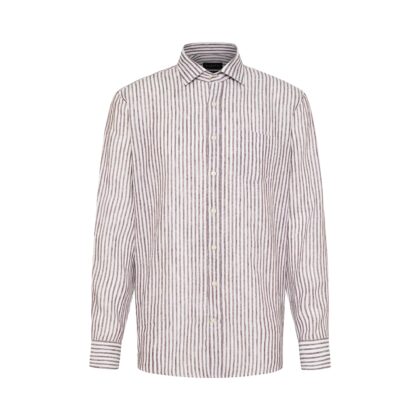 Bugatti 9150-58548a Camicia, marrone-80,  Uomo