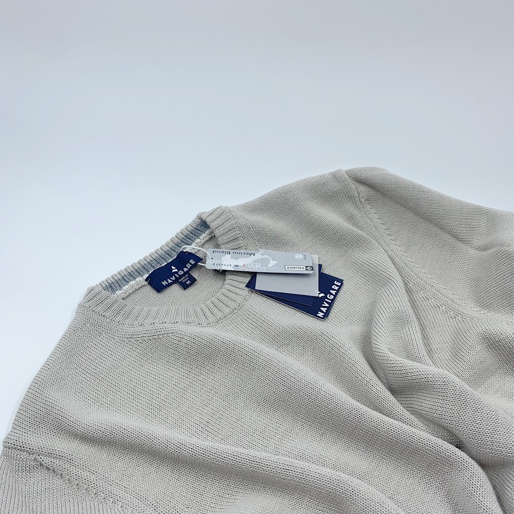 Navigare Maglione Girocollo in Misto Lana,Idrorepellente nh1051 - immagine 5