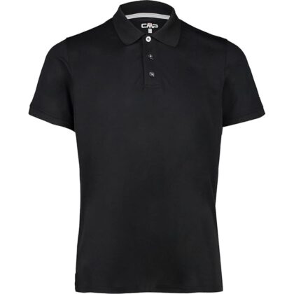 CMP Polo tecnica tinta unita 3T60077 NERO-CEMENTO