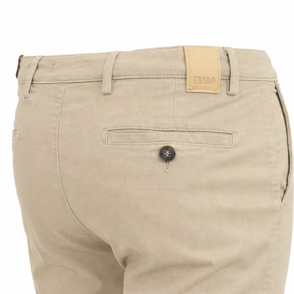 Exigo Pantaloni Uomo Slim Fit, Chino Stretch, Casual Elegante MOD.Giulio 230 - immagine 5