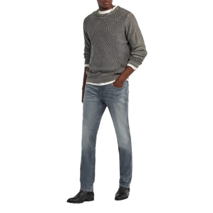Gas Jeans Stretch Albert Simple Rev 57gm Grey Denim