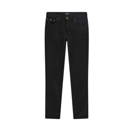 Gas Jeans Stretch Sax Zip Rev b1075 14bm Black Denim