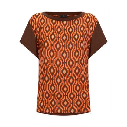 Ragno Maglietta in Viscosa Summer dn03t7-868f Fantasia  Irish Cream