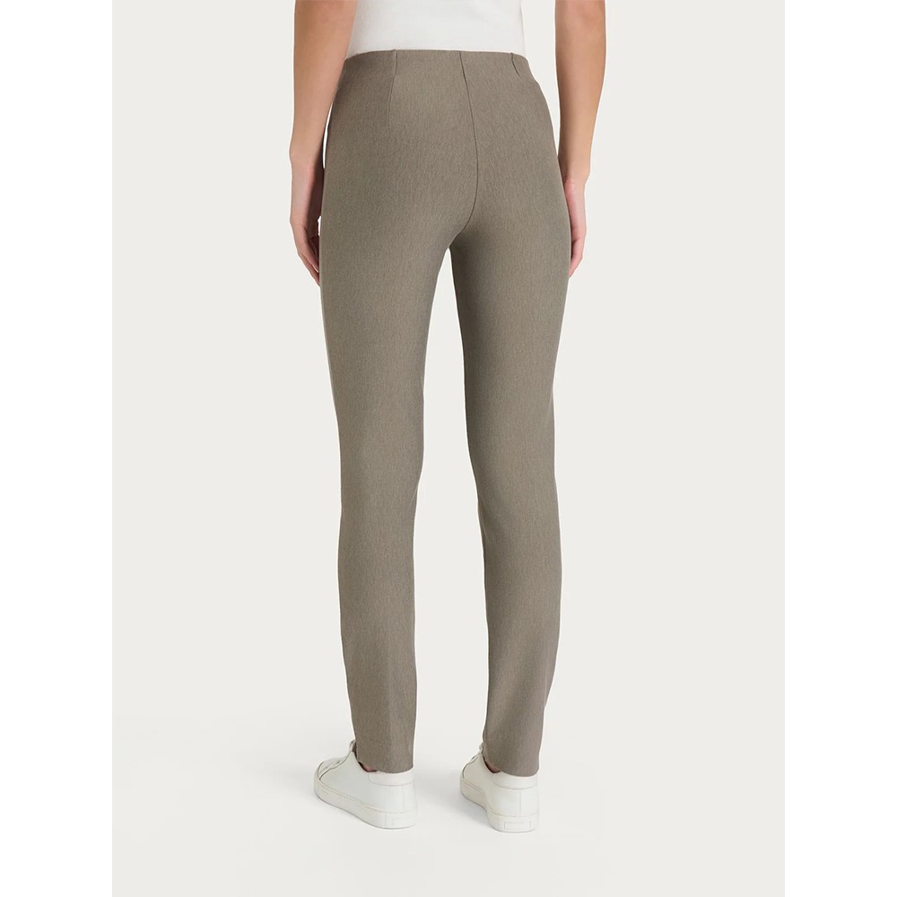 Ragno Pantalone a sigaretta con spacchetti in Compact Autunno-inverno de72ps 178m glace melange - immagine 3