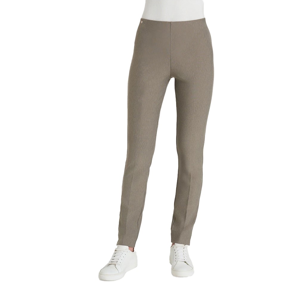Ragno Pantalone a sigaretta con spacchetti in Compact Autunno-inverno de72ps 178m glace melange