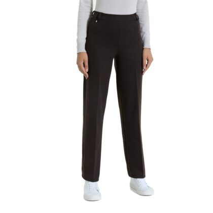 Ragno Pantalone ampio con tasche e micro check in Eco Jacquard - a75f Fant. Chocolate Torte dr49pe