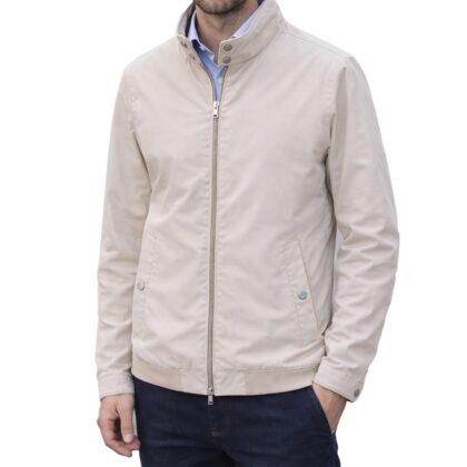 Bugatti Blouson in cotone con collo alto e tasche a filetto oblique 11041