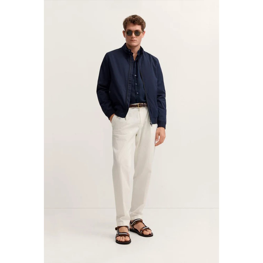 Bugatti Blouson in cotone con collo alto e tasche a filetto oblique 11041 - immagine 3