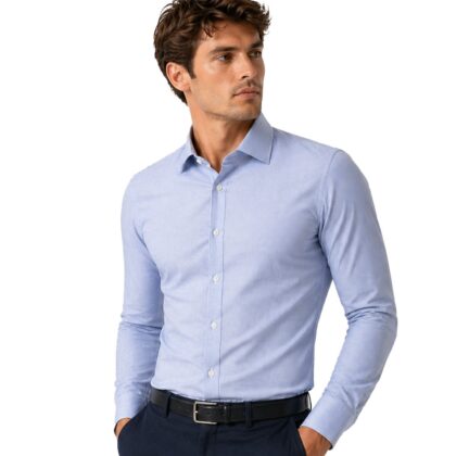 Cassera camicia uomo manica lunga 100% cotone 01750 levolaplus mod.active slim fit