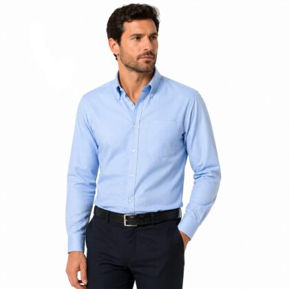 Cassera camicia uomo manica lunga botton down 100% cotone 01641 filafil mod.style