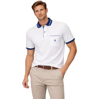 New Marbas Polo a Manica Corta in 100% Filo Di Scozia art.52305