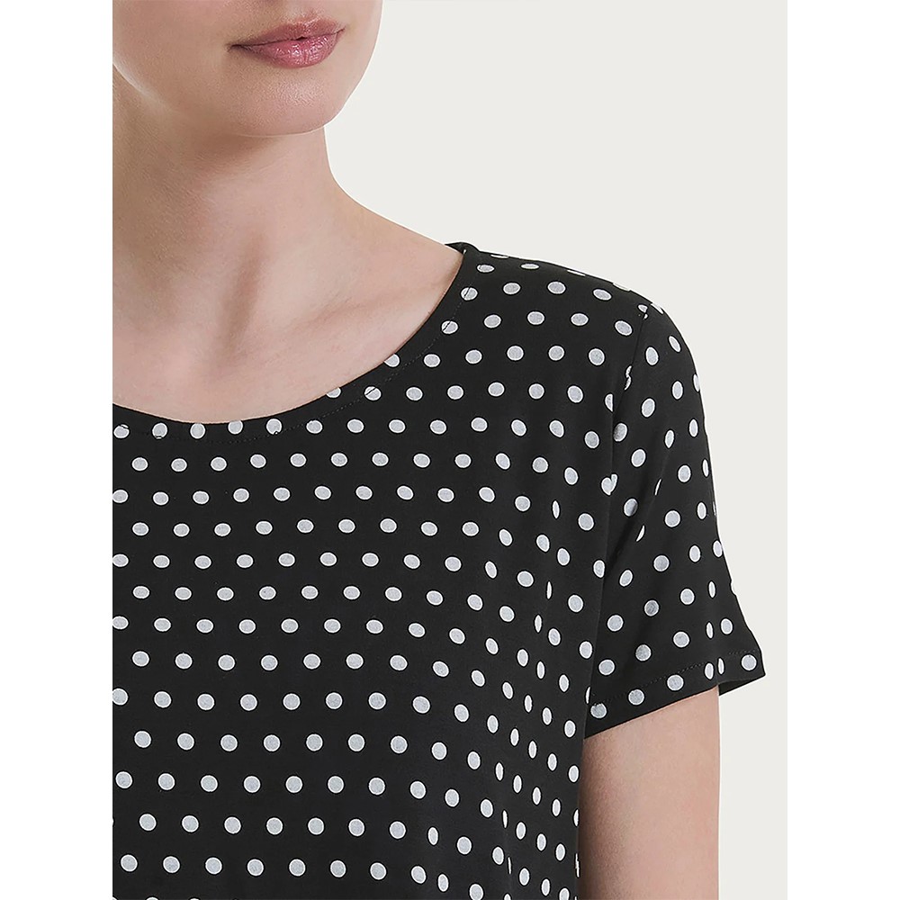Ragno Maglietta con manica corta e dots in Viscosa Summer dp99t7 - immagine 3