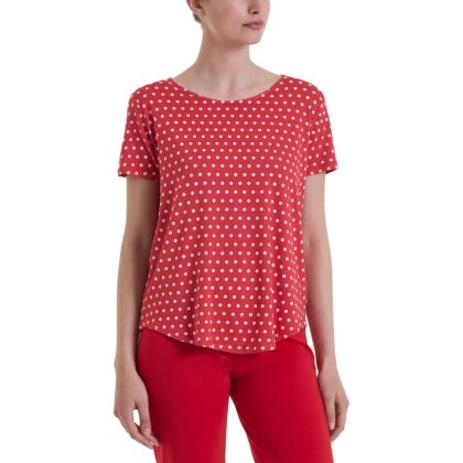Ragno Maglietta con manica corta e dots in Viscosa Summer dp99t7