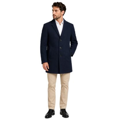 Bugatti cappotto uomo monopetto slim fit art.49072 390 blu