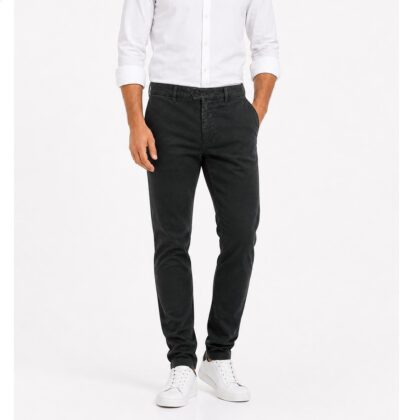Bugatti Pantaloni Uomo Modern Fit, Chino Stretch, Autunno Inverno 86347d grigio scuro