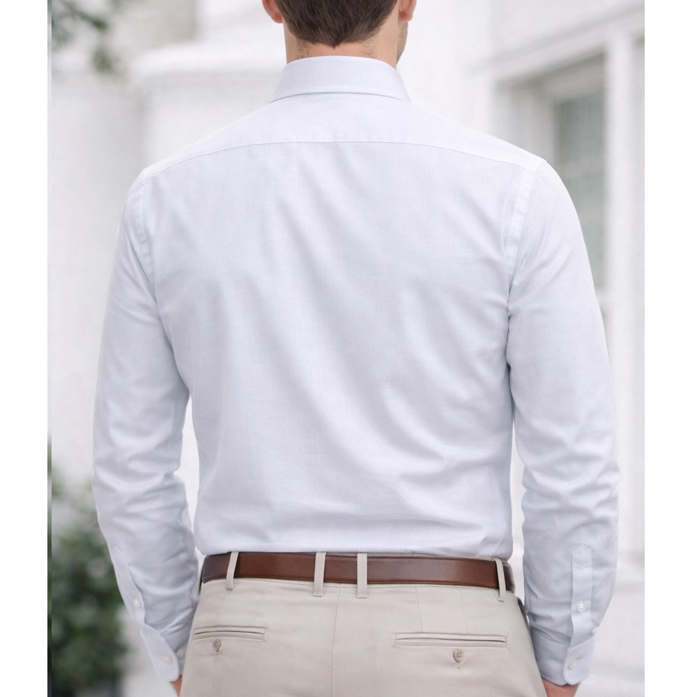 Cassera camicia uomo 100% cotone effetto lino 3v210 lamar mod.free - immagine 4