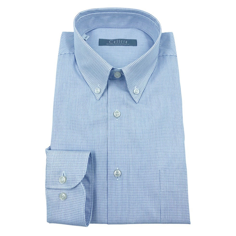Cassera camicia uomo 100%cotone botton down mod.free e style 5r207 - immagine 5