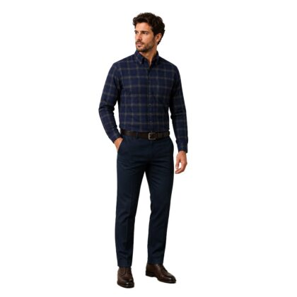Cassera Camicia Uomo a Manica Lunga in Flanella 100% Cotone Art.5p067 mod.style