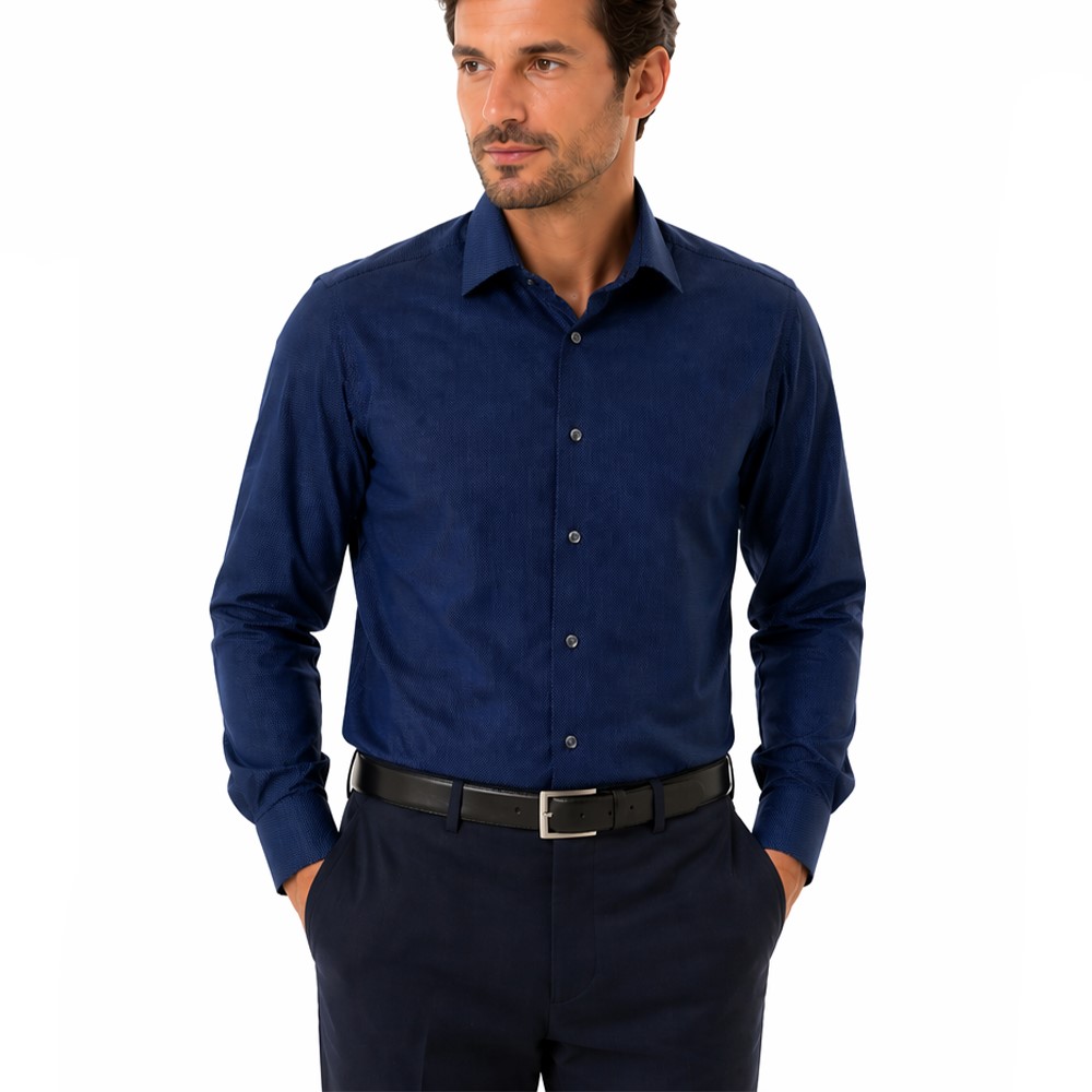Cassera camicia uomo manica lunga 100% cotone gualtier 5w152 mod.free