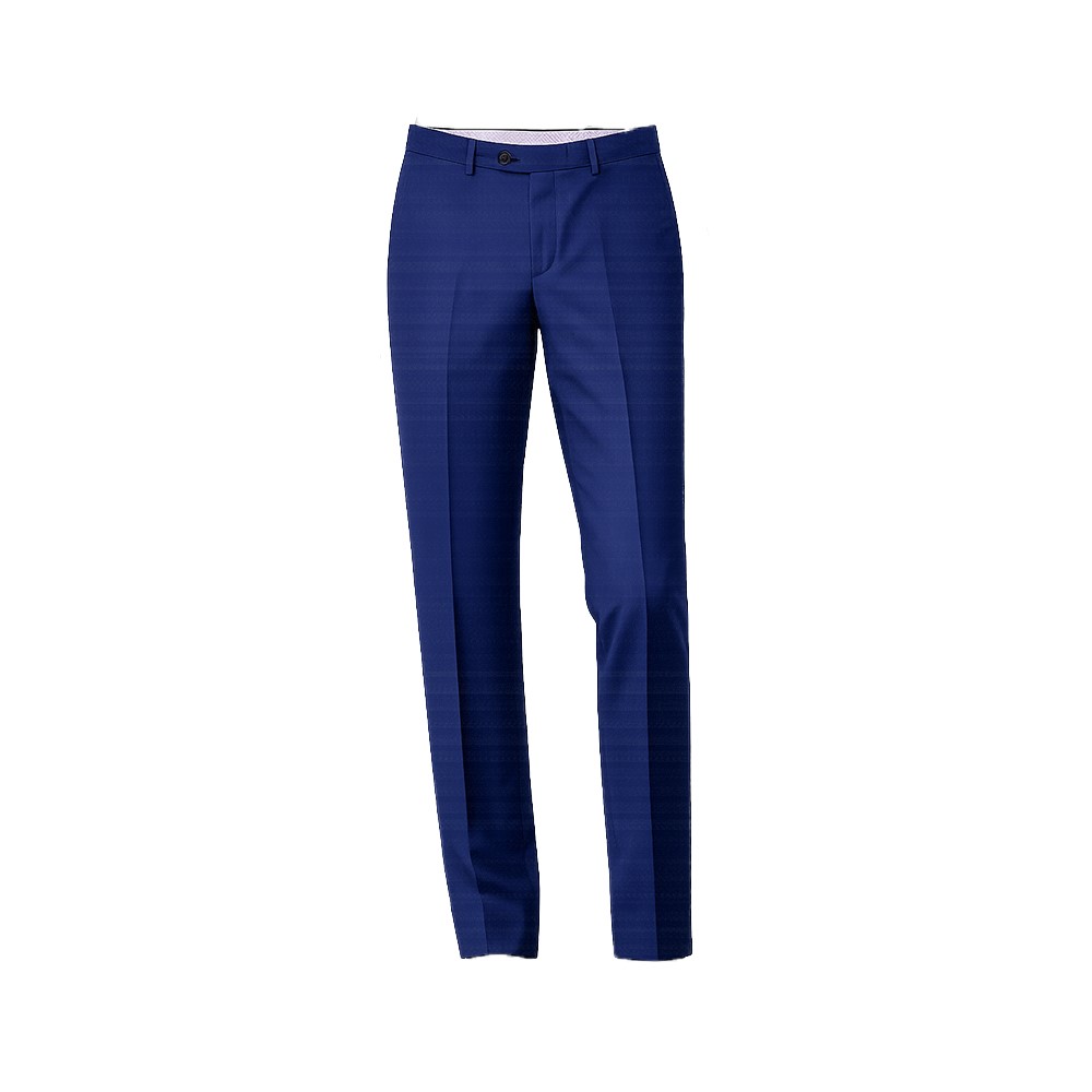 City Time Pantaloni Uomo Eleganti in 100% Fresco Lana,Vestibilità Regolare DROP 6, 624038-33 bluette - immagine 2