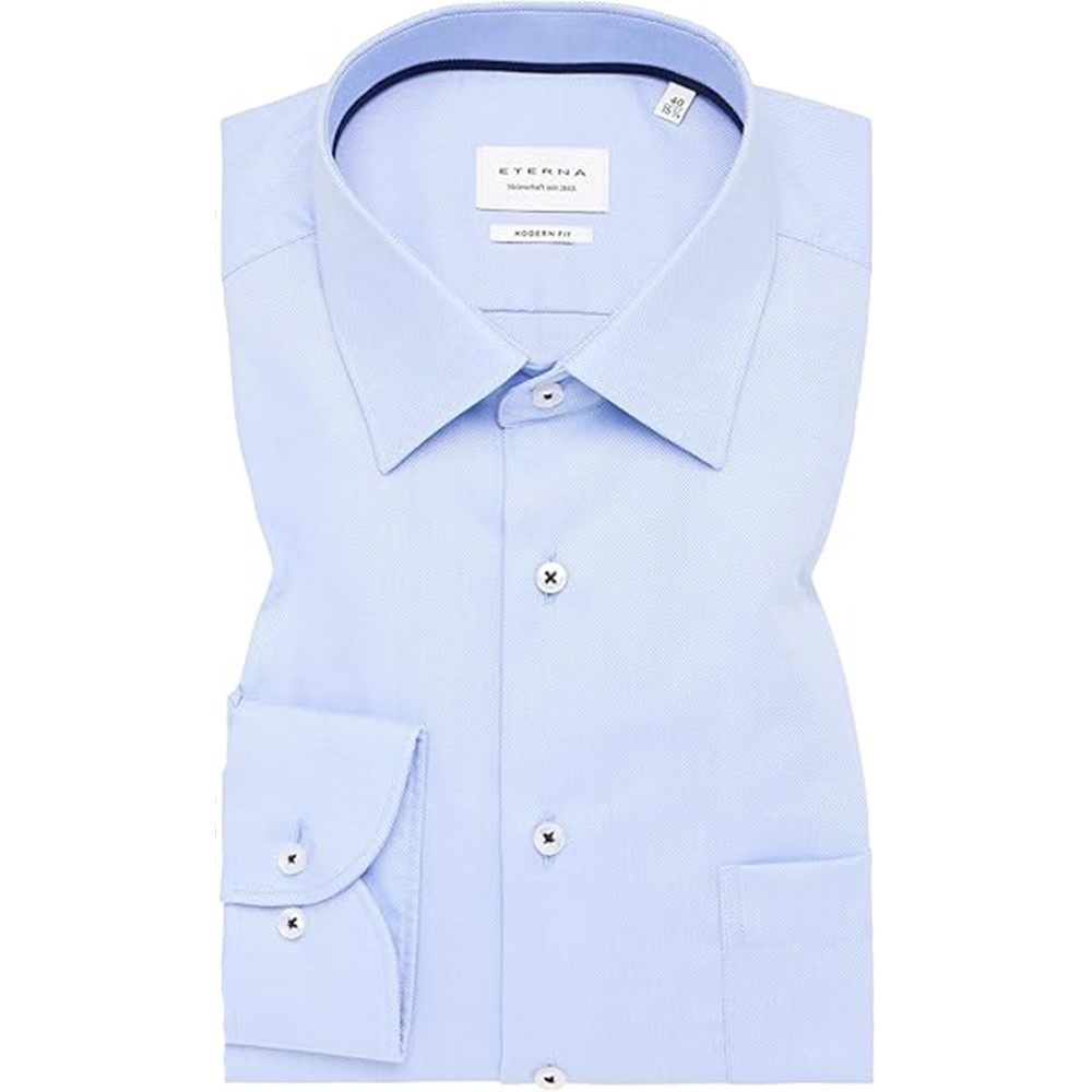 Eterna camicia no stiro modern fit 100% cotone 8464-x181 - immagine 3