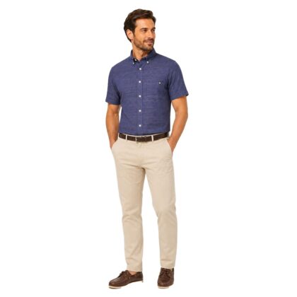 Ascot Sport Camicia Uomo Manica Corta Button-Down Vestibilitร Classica 15357-254