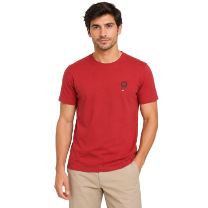 Cape hornT-shirt uomo in jersey malfilรจ tinto pezza in cotone art.41006 ELTATIO col.843 mattone