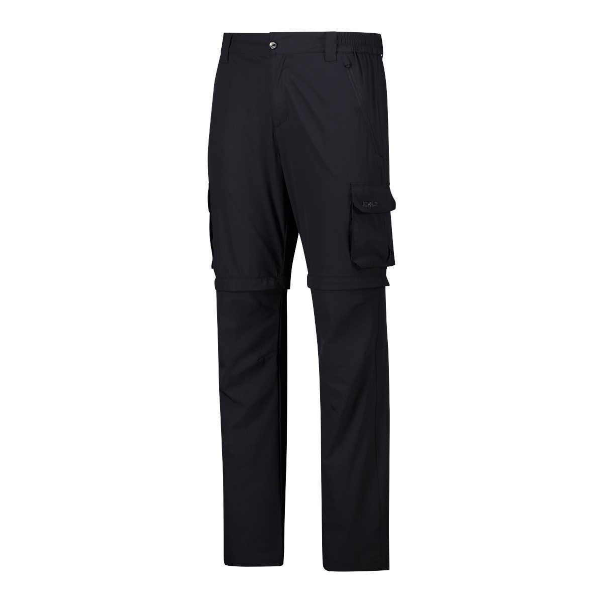 CMP Pantaloni zip off con tasconi laterali stretch da uomo 31T5627 u423 antracite - immagine 8