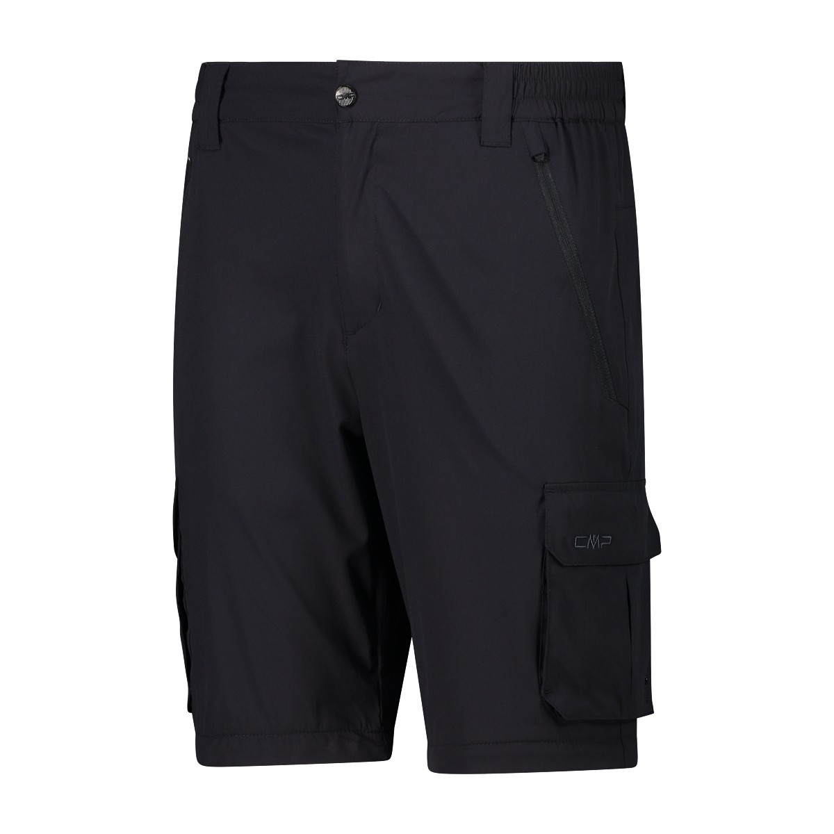 CMP Pantaloni zip off con tasconi laterali stretch da uomo 31T5627 u423 antracite - immagine 5