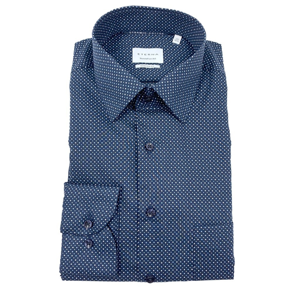 ETERNA Camicia No Stiro 100% cotone Modern Fit 1363-x181 - immagine 4