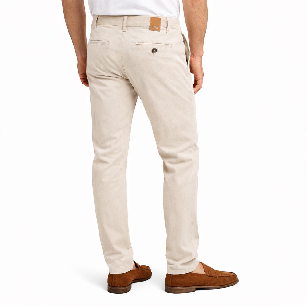 Exigo Pantaloni Stretch Slim Fit P-E Chino 1026131 MADE IN ITALY - immagine 10