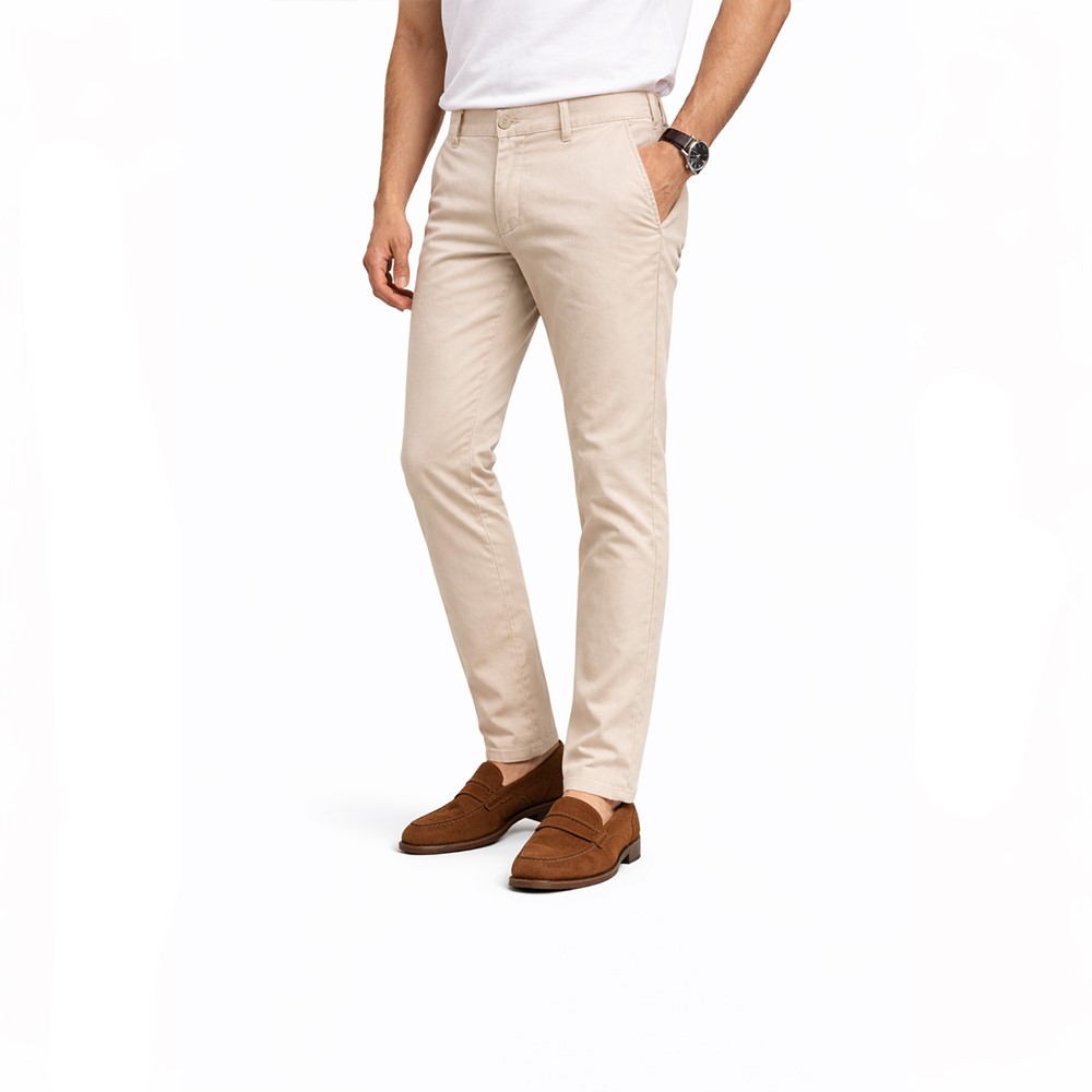 Exigo Pantaloni Stretch Slim Fit P-E Chino 1026131 MADE IN ITALY - immagine 8