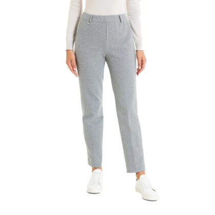 Ragno Pantalone in Fantasia Dritto con Tasche in Eco Jacquard - 135mf Fant.Grigio Mel. dr38pp