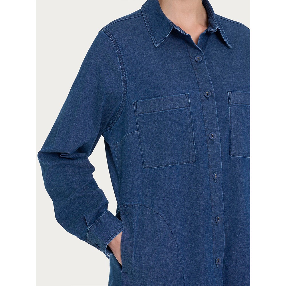 Ragno Shacket in Super Light Denim dm67sc - immagine 4
