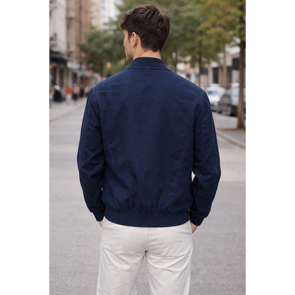 Ascot Sport Giubbino Uomo in Cotone e Lino 15378-108 - immagine 7