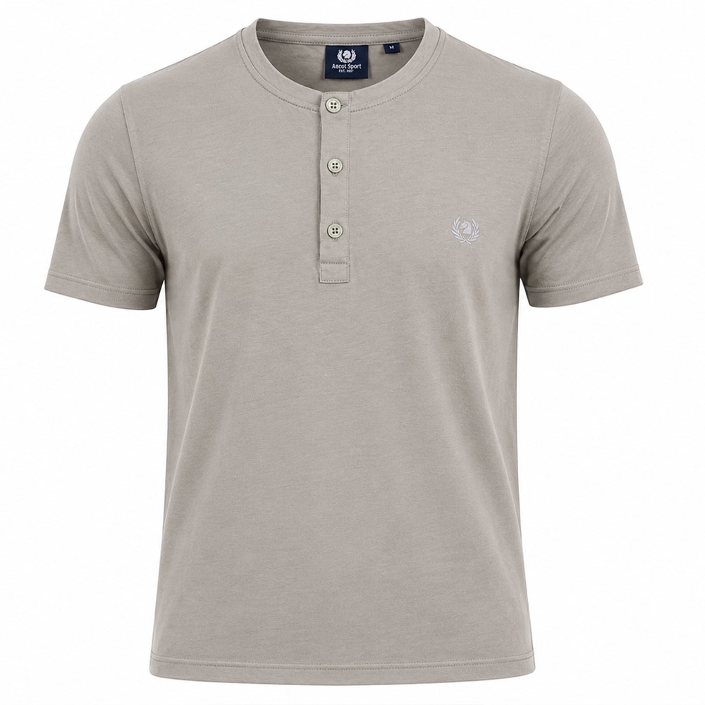 Ascot Sport T-Shirt Uomo Serafino 100% Cotone 15305-325 - immagine 5