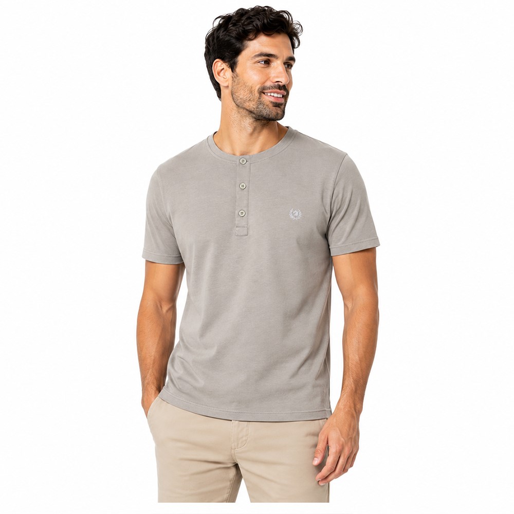 Ascot Sport T-Shirt Uomo Serafino 100% Cotone 15305-325