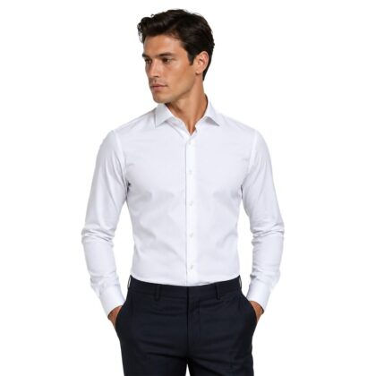 Cassera Camicia Uomo Manica Lunga 100%cotone 01571 sulli mod.Active Slim Fit