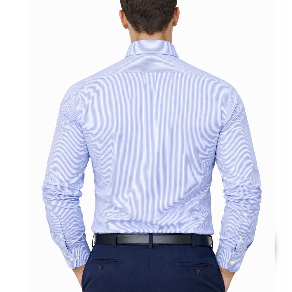 Cassera camicia uomo manica lunga botton down 100% cotone 01285 stagni mod.style - immagine 7