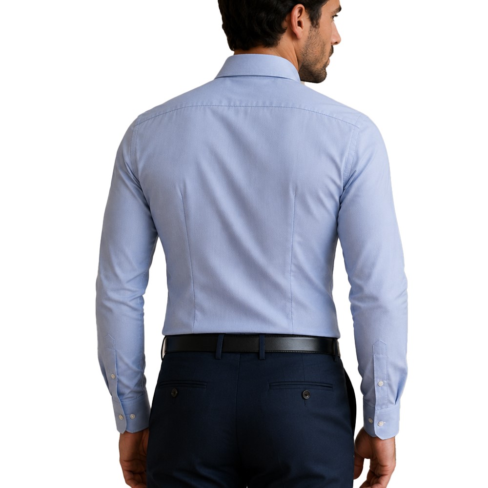 Cassera Camicia Uomo Slim Fit in 100% Cotone Senza Taschino 5b397 mod.active - immagine 9