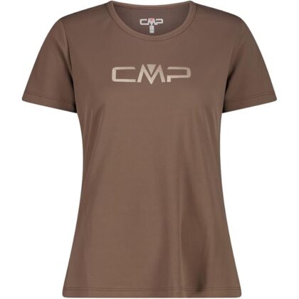 CMP Maglia a maniche corte girocollo da donna con logo CMP 39T5676P