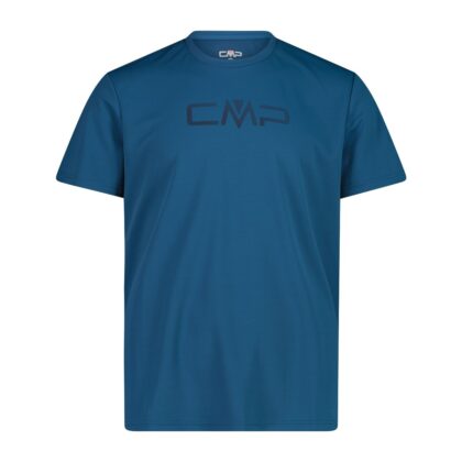 CMP Maglia a maniche corte girocollo da uomo con logo CMP 39T7117P