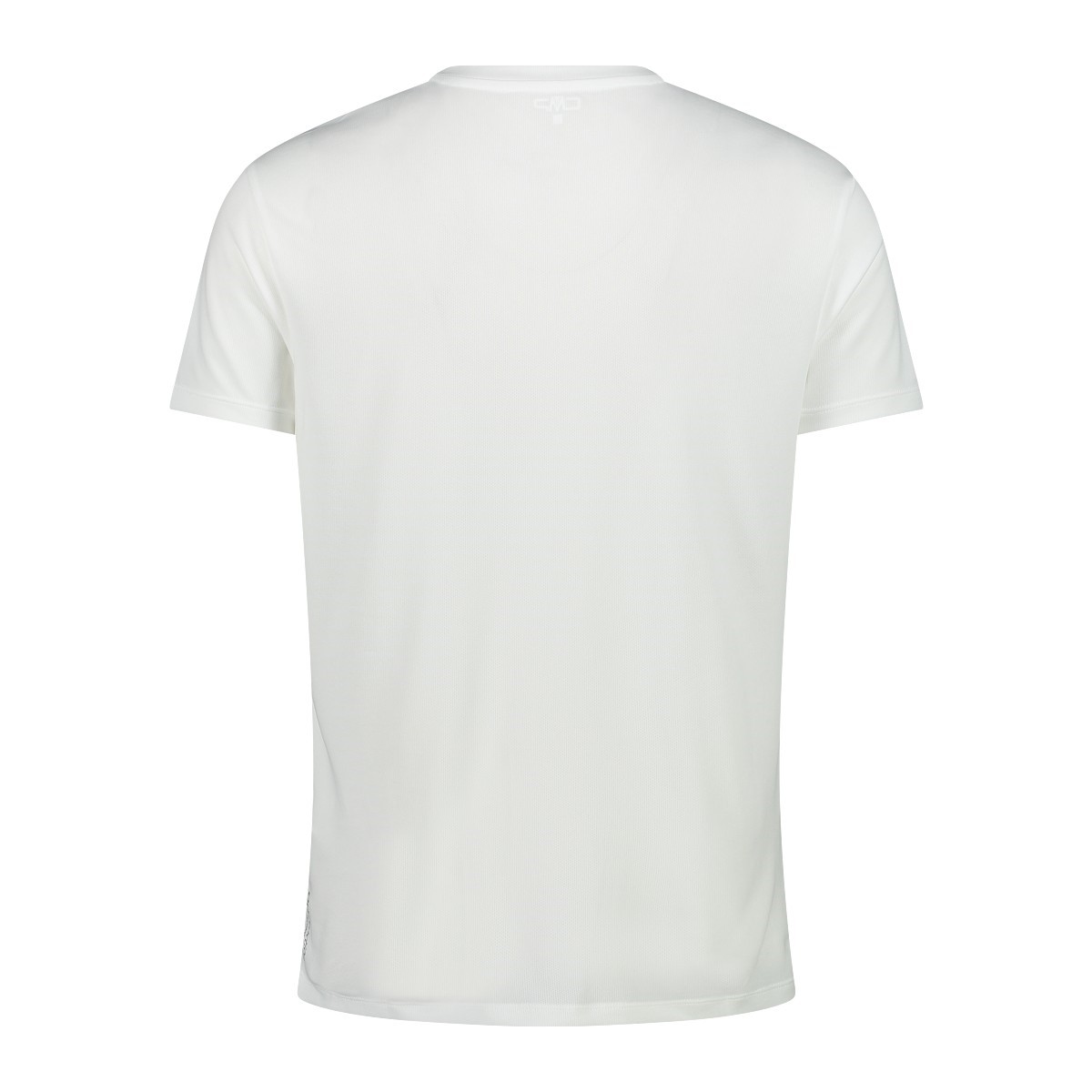 CMP Maglia a maniche corte girocollo da uomo con logo CMP bianca 39t7117p - immagine 3