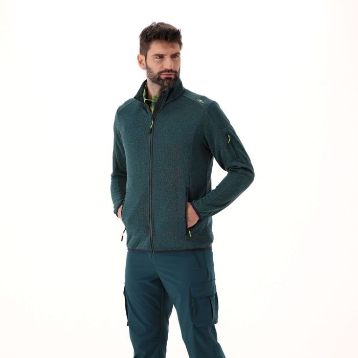 CMP Pile Knit-tech con mesh da uomo P-E 30H5887-50ur glacier cemento - immagine 3
